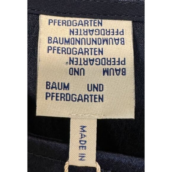 Baum Und Pferdgarten Dress Navy Blue Keyhole Accents Women's EU40 U.S Size 8 - Picture 6 of 7